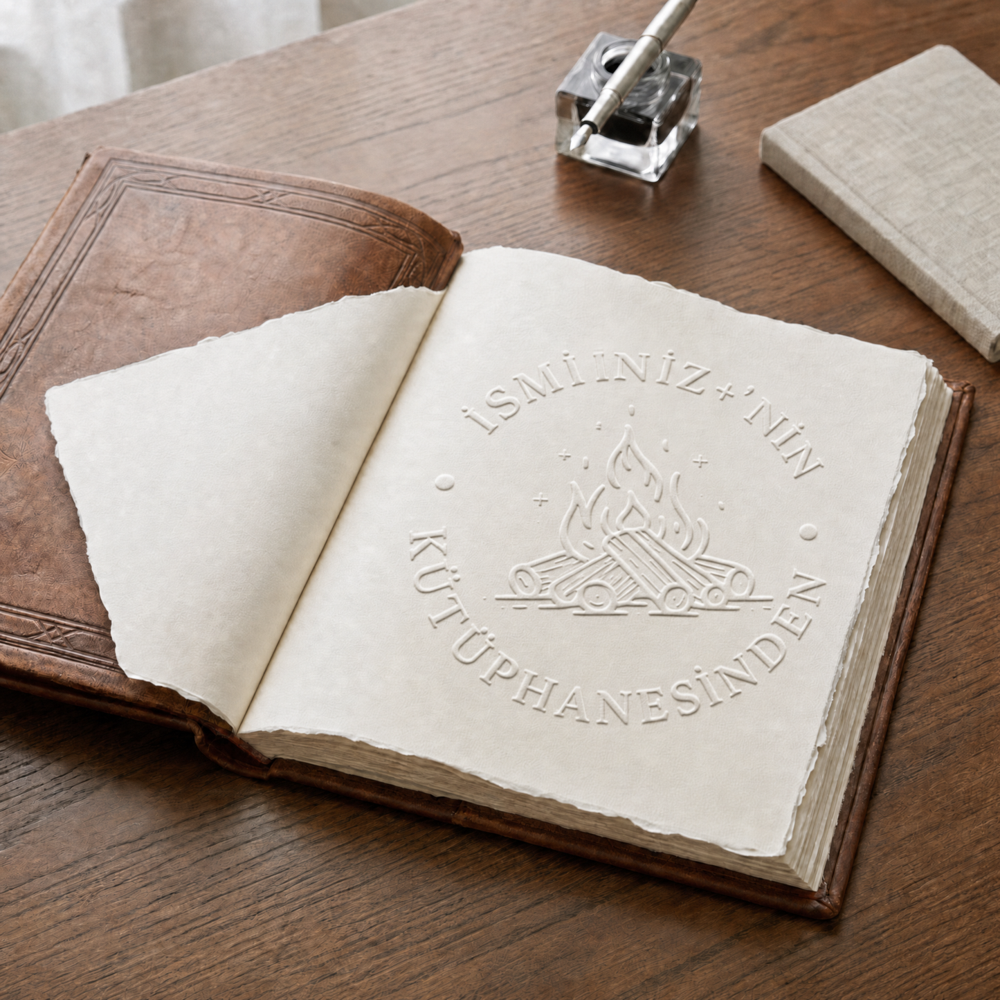 Kişiye Özel Kitap Damgası - Exlibris Kabartma Mühür